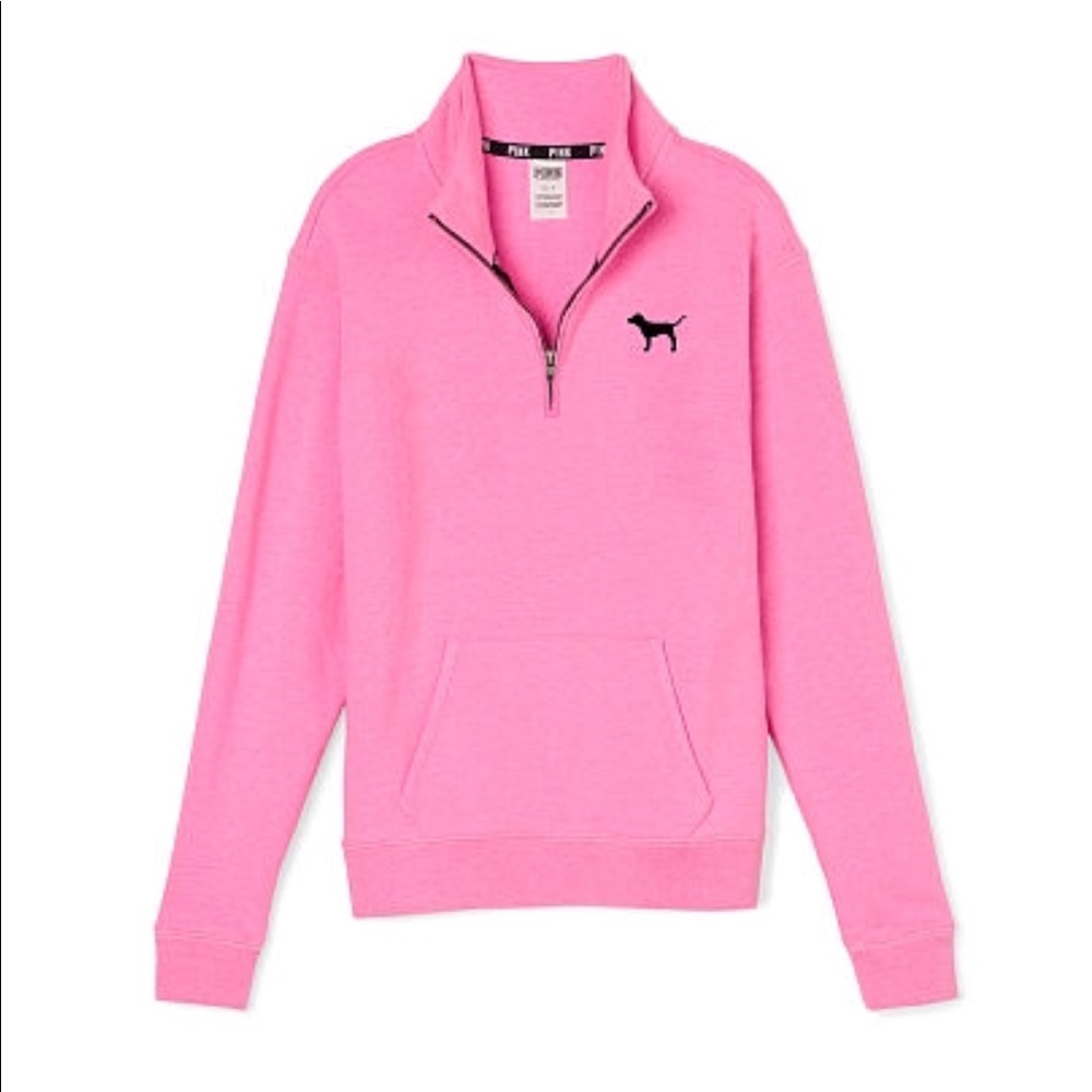 Pink half zip
